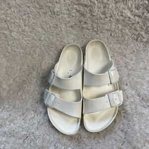 BIRKENSTOCK Arizona Womens WHITE Eva Slides Sandals EUR SZ38